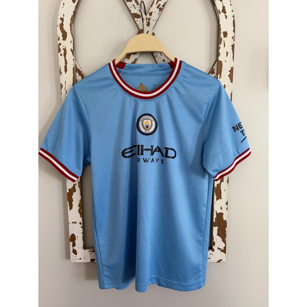 Puma Manchester City 2022/23 Home Jersey #9 Haaland Youth Medium